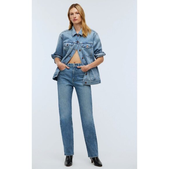 Madewell Denim - Madewell $128 The Petite '90s Straight Jean in Rondell Wash Size 28P NN693